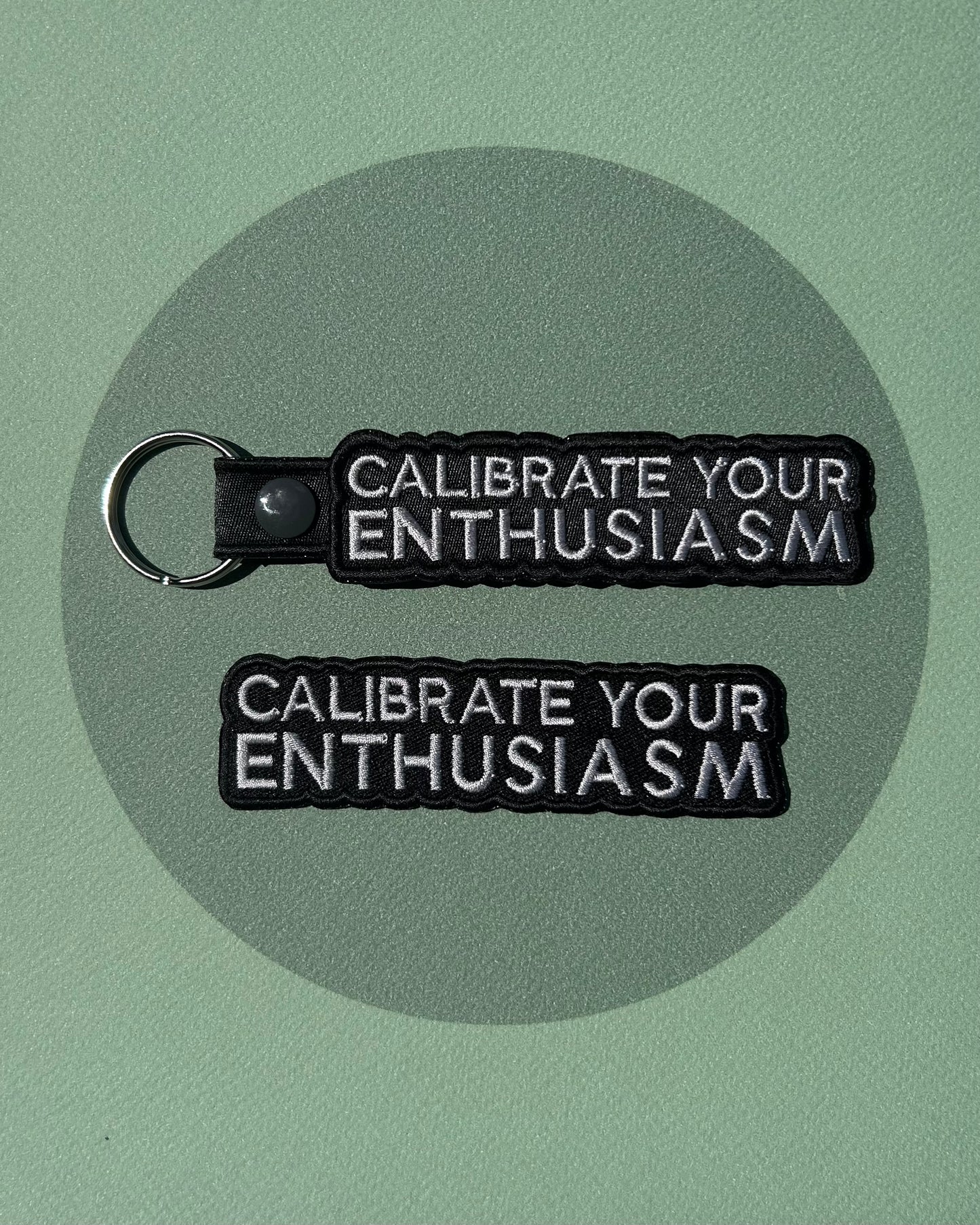 Calibrate your Enthusiasm Keychain + Patch