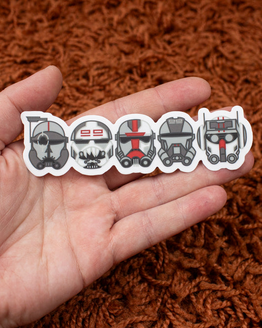 Clone Force 99 Helmets Sticker