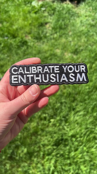 Calibrate your Enthusiasm Keychain + Patch